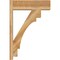 Ekena Millwork Merced Block Rough Sawn Outlooker, Western Red Cedar, 8"W x 26"D x 38"H OUT08X26X38MRC05RWR - alternate 3